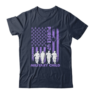 Purple Up Military Child Military Kid Strong US Flag Shirt & Hoodie | siriusteestore