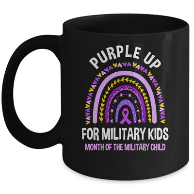 Purple Up Military Kids Month Of The Military Child Rainbow Mug | siriusteestore