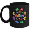 Puzzle Rainbow Autism Awareness Special Education Teacher Mug | siriusteestore