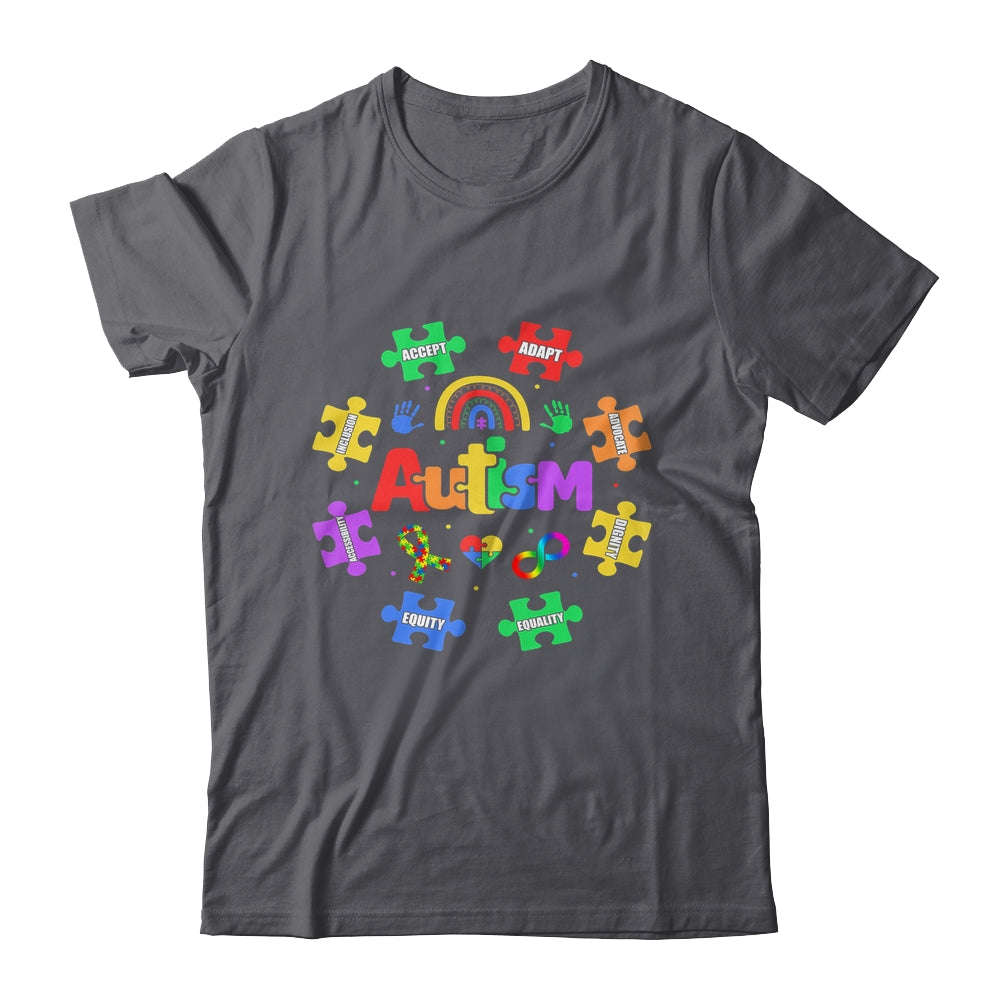 Puzzle Rainbow Autism Awareness Special Education Teacher Shirt & Hoodie | siriusteestore