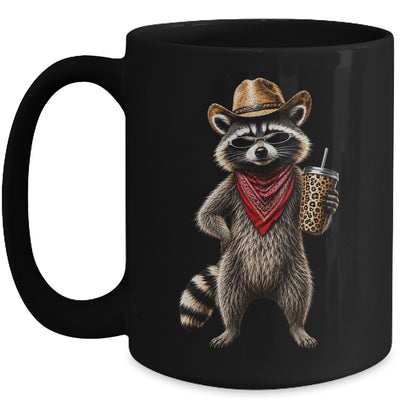 Raccoon Leopard Coffee Western Cowgirl Cowboy Funny Animal Mug | siriusteestore