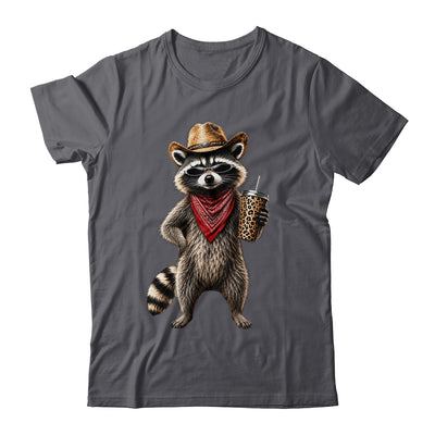 Raccoon Leopard Coffee Western Cowgirl Cowboy Funny Animal Shirt & Tank Top | siriusteestore