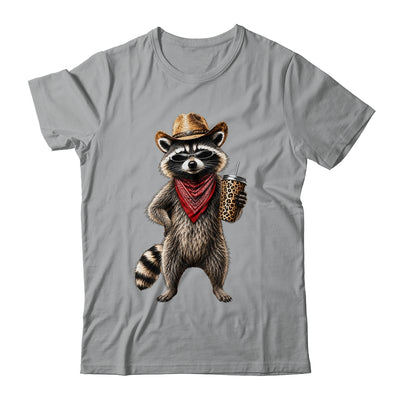Raccoon Leopard Coffee Western Cowgirl Cowboy Funny Animal Shirt & Tank Top | siriusteestore