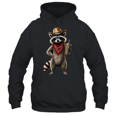 Raccoon Leopard Coffee Western Cowgirl Cowboy Funny Animal Shirt & Tank Top | siriusteestore