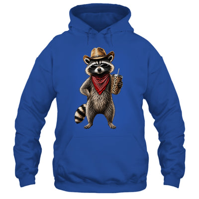 Raccoon Leopard Coffee Western Cowgirl Cowboy Funny Animal Shirt & Tank Top | siriusteestore