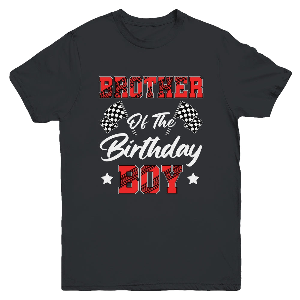 Race Car Brother Of The Birthday Boy Racing Family Pit Crew Youth Shirt | siriusteestore