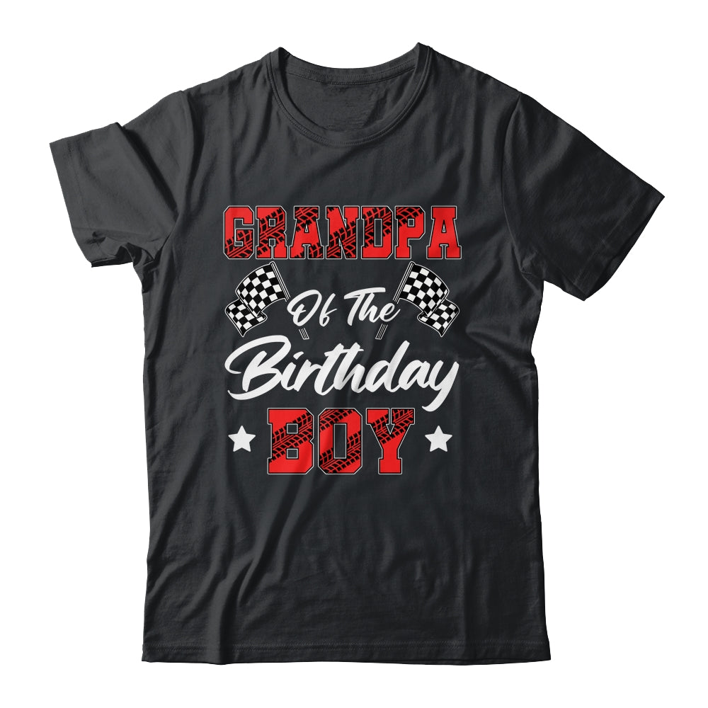 Race Car Grandpa Of The Birthday Boy Racing Family Pit Crew Shirt & Hoodie | siriusteestore