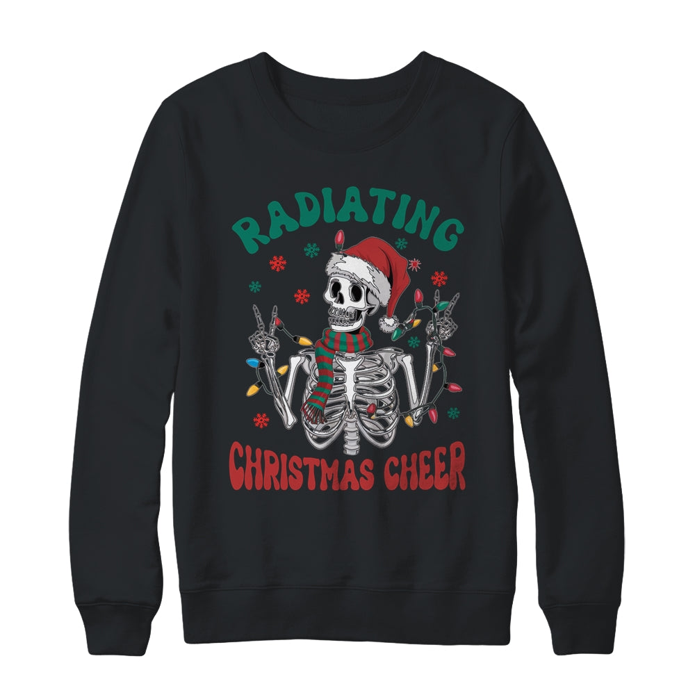 Radiology Christmas Santa Skeleton Xray Technician Rad Tech Shirt & Sweatshirt | siriusteestore