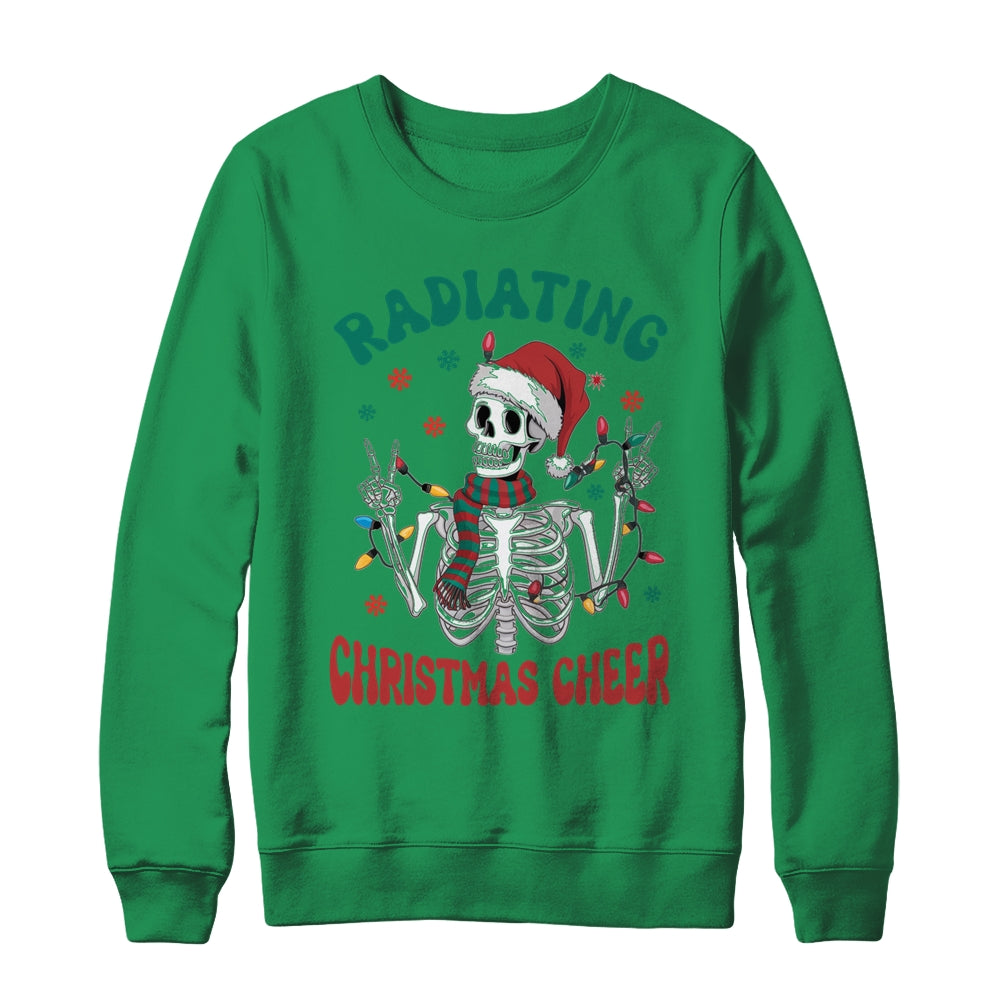 Radiology Christmas Santa Skeleton Xray Technician Rad Tech Shirt & Sweatshirt | siriusteestore