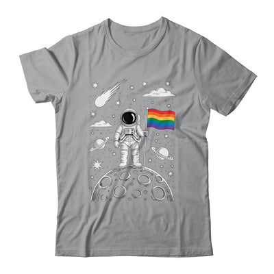 Rainbow Flag Space LGBTQ Gay Pride Astronaut Moon Men Women Shirt & Hoodie | siriusteestore
