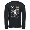 Rainbow Flag Space LGBTQ Gay Pride Astronaut Moon Men Women Shirt & Hoodie | siriusteestore