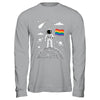 Rainbow Flag Space LGBTQ Gay Pride Astronaut Moon Men Women Shirt & Hoodie | siriusteestore