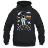 Rainbow Flag Space LGBTQ Gay Pride Astronaut Moon Men Women Shirt & Hoodie | siriusteestore