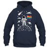 Rainbow Flag Space LGBTQ Gay Pride Astronaut Moon Men Women Shirt & Hoodie | siriusteestore