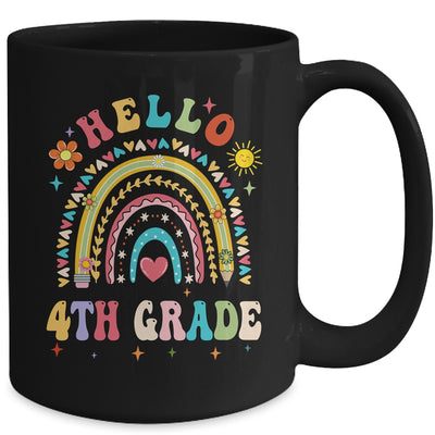 Rainbow Heart For Teachers Women Hello Fouth Grade Mug | siriusteestore