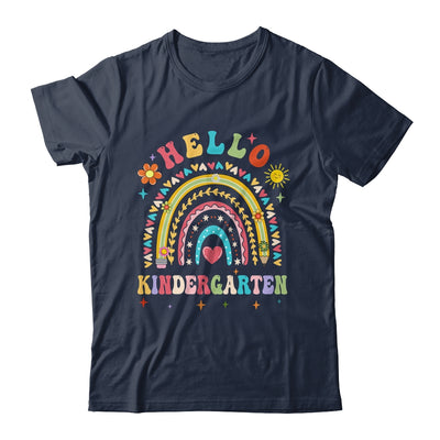 Rainbow Heart For Teachers Women Hello Kindergarten Shirt & Hoodie | siriusteestore