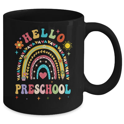Rainbow Heart For Teachers Women Hello Preschool Mug | siriusteestore