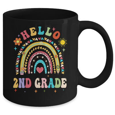 Rainbow Heart For Teachers Women Hello Second Grade Mug | siriusteestore