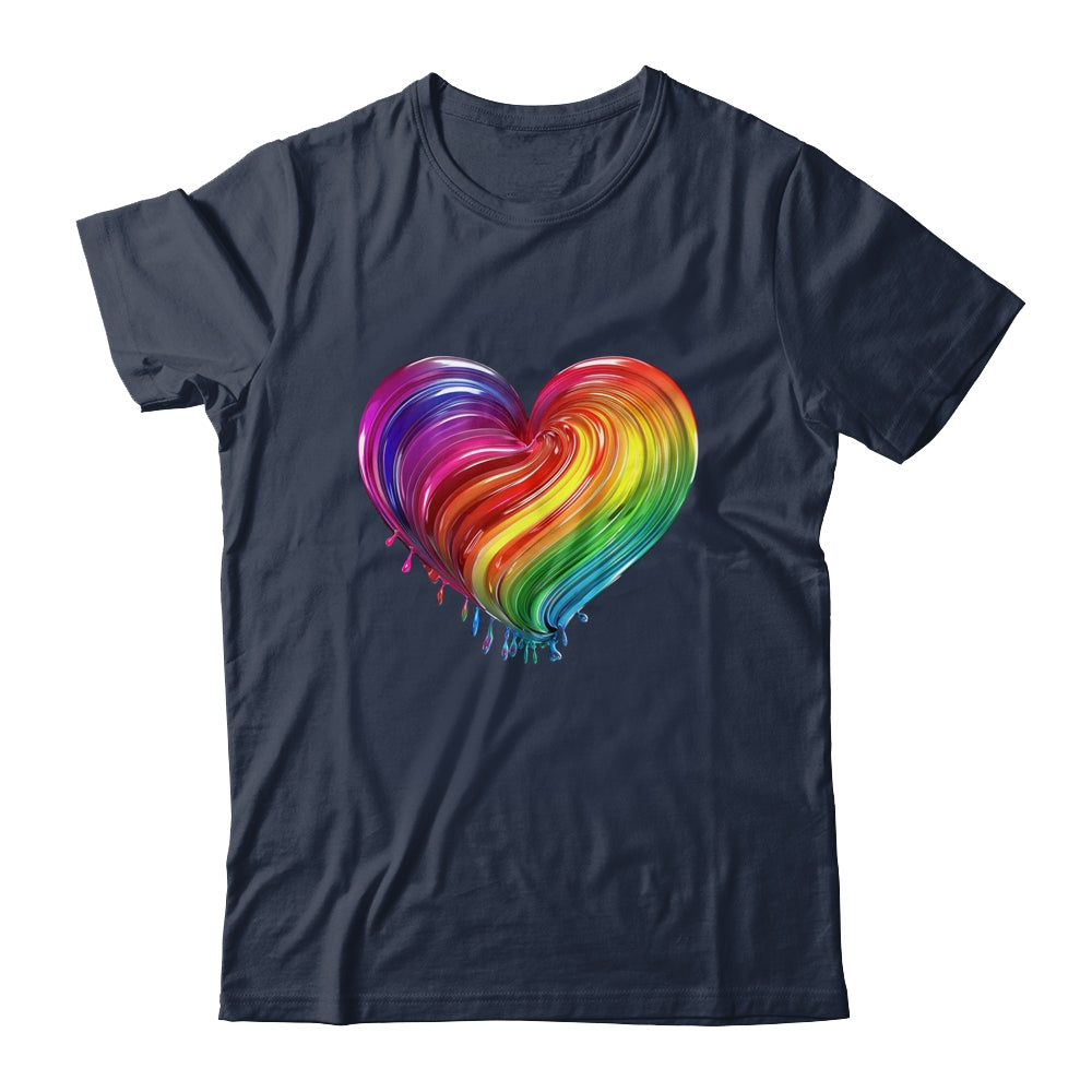 Rainbow Heart LGBTQ Flag Parade Love Gay Pride Month Shirt & Tank Top | siriusteestore
