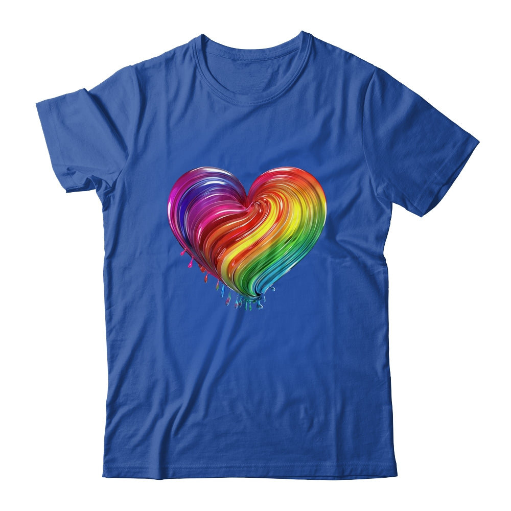 Rainbow Heart LGBTQ Flag Parade Love Gay Pride Month Shirt & Tank Top | siriusteestore