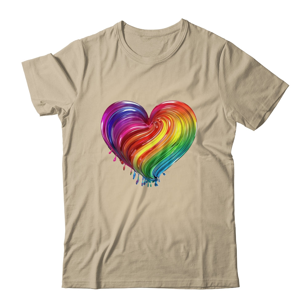 Rainbow Heart LGBTQ Flag Parade Love Gay Pride Month Shirt & Tank Top | siriusteestore