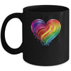 Rainbow Heart LGBTQ Flag Parade Love Gay Pride Month Mug | siriusteestore