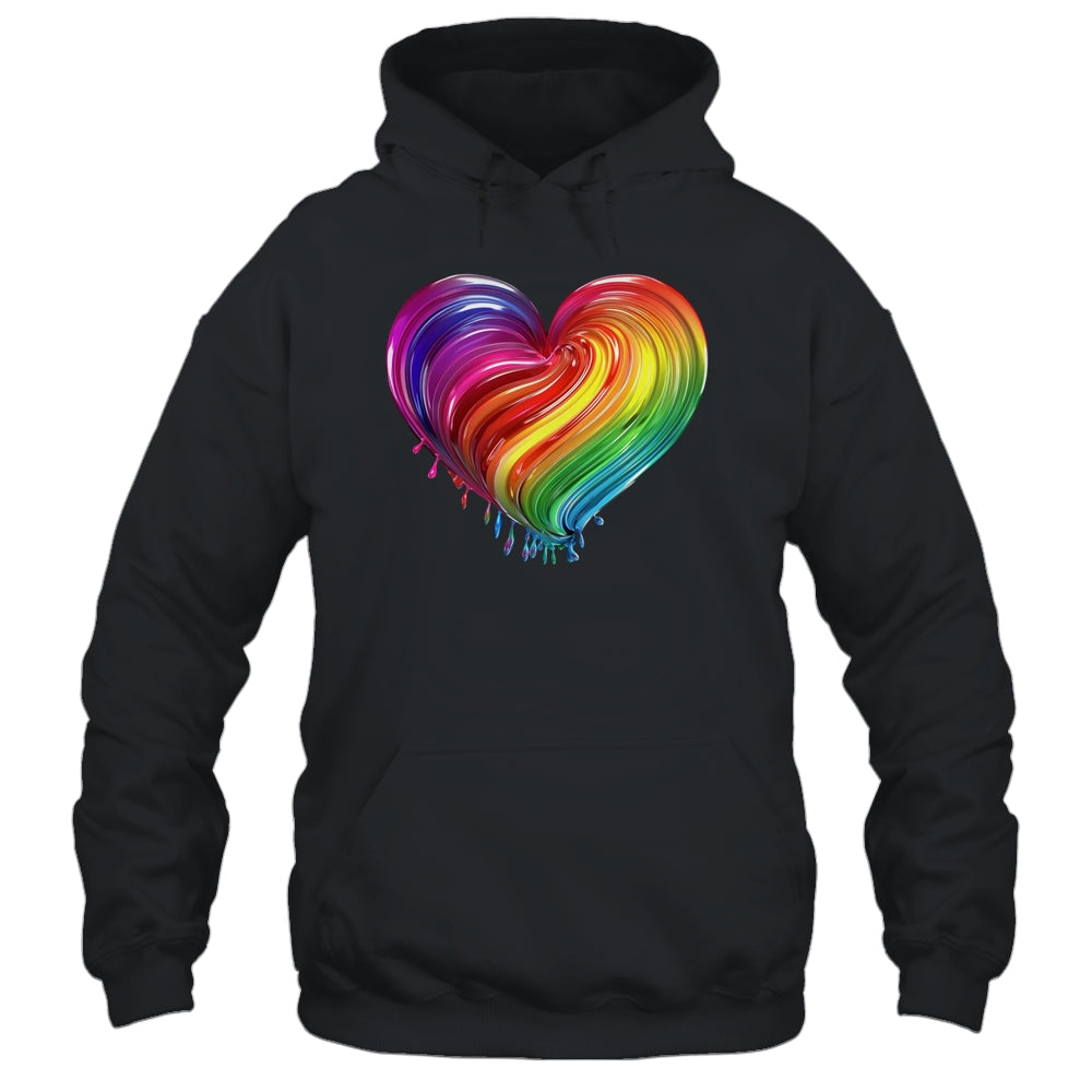 Rainbow Heart LGBTQ Flag Parade Love Gay Pride Month Shirt & Tank Top | siriusteestore