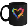 Rainbow Heart LGBTQ Gay Pride Month LGBT Gay Pride Mug | siriusteestore
