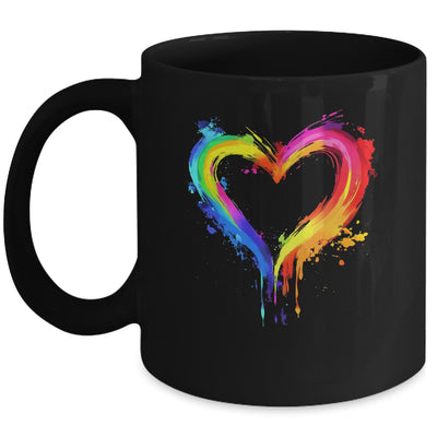 Rainbow Heart LGBTQ Gay Pride Month LGBT Gay Pride Mug | siriusteestore