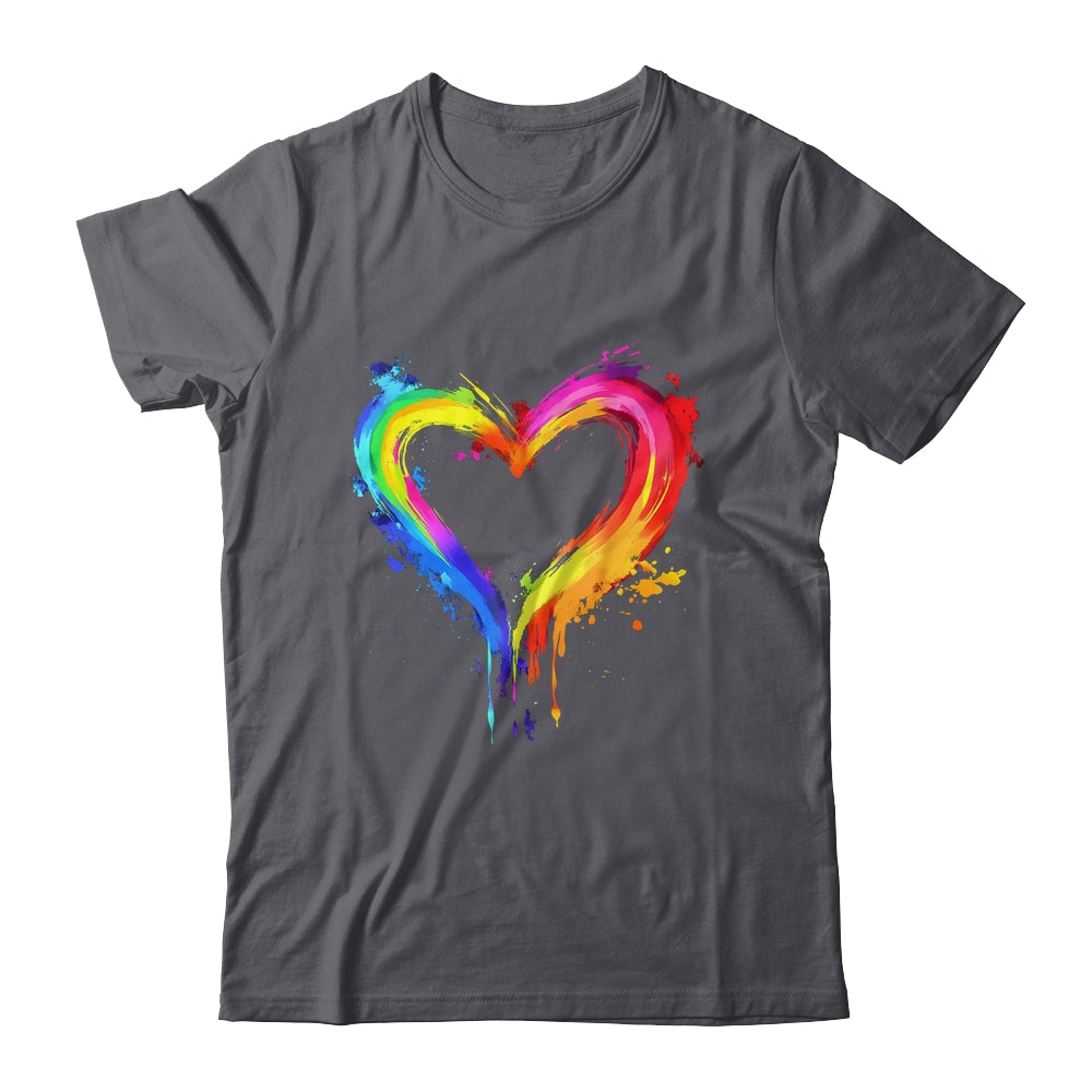 Rainbow Heart LGBTQ Gay Pride Month LGBT Gay Pride Shirt & Tank Top | siriusteestore