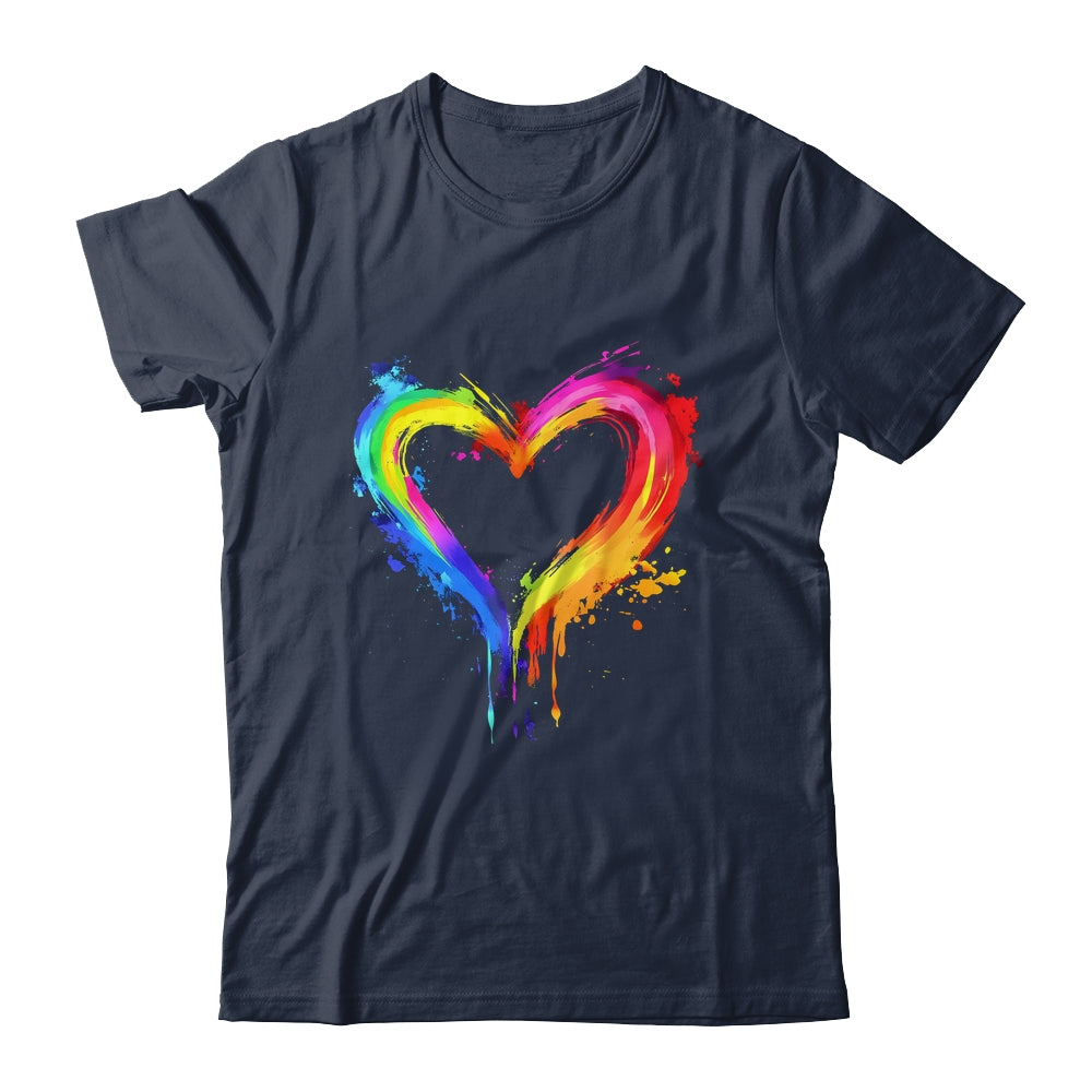 Rainbow Heart LGBTQ Gay Pride Month LGBT Gay Pride Shirt & Tank Top | siriusteestore