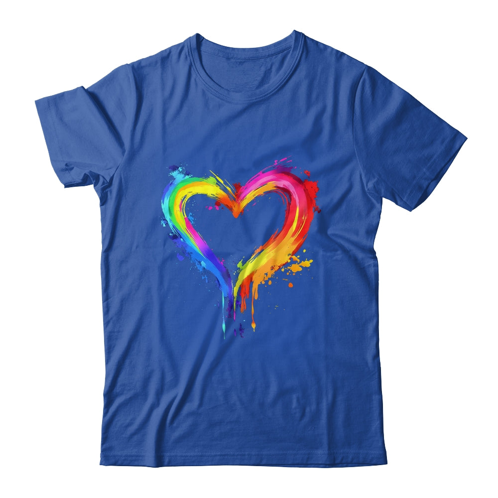Rainbow Heart LGBTQ Gay Pride Month LGBT Gay Pride Shirt & Tank Top | siriusteestore