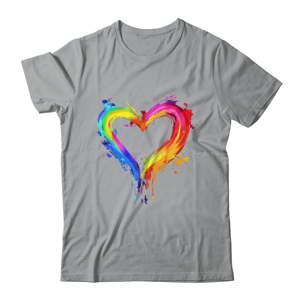 Rainbow Heart LGBTQ Gay Pride Month LGBT Gay Pride Shirt & Tank Top | siriusteestore