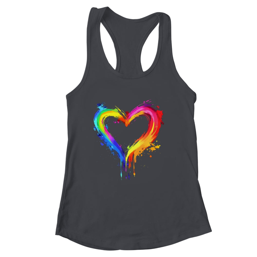 Rainbow Heart LGBTQ Gay Pride Month LGBT Gay Pride Shirt & Tank Top | siriusteestore