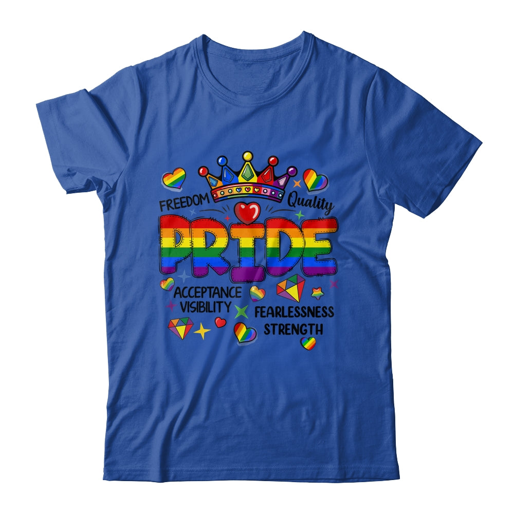 Rainbow LGBT Pride Gay LGBTQ Men Women Equality Freedom Shirt & Tank Top | siriusteestore