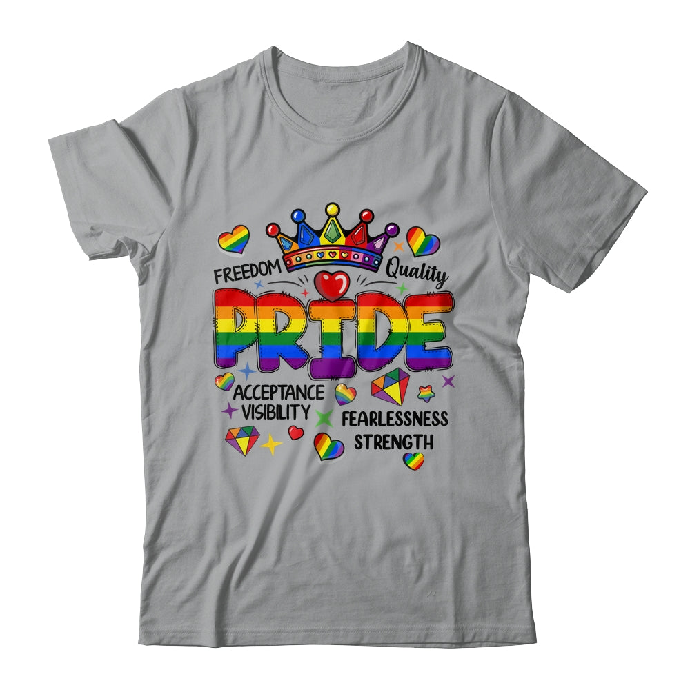 Rainbow LGBT Pride Gay LGBTQ Men Women Equality Freedom Shirt & Tank Top | siriusteestore