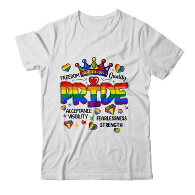 Rainbow LGBT Pride Gay LGBTQ Men Women Equality Freedom Shirt & Tank Top | siriusteestore