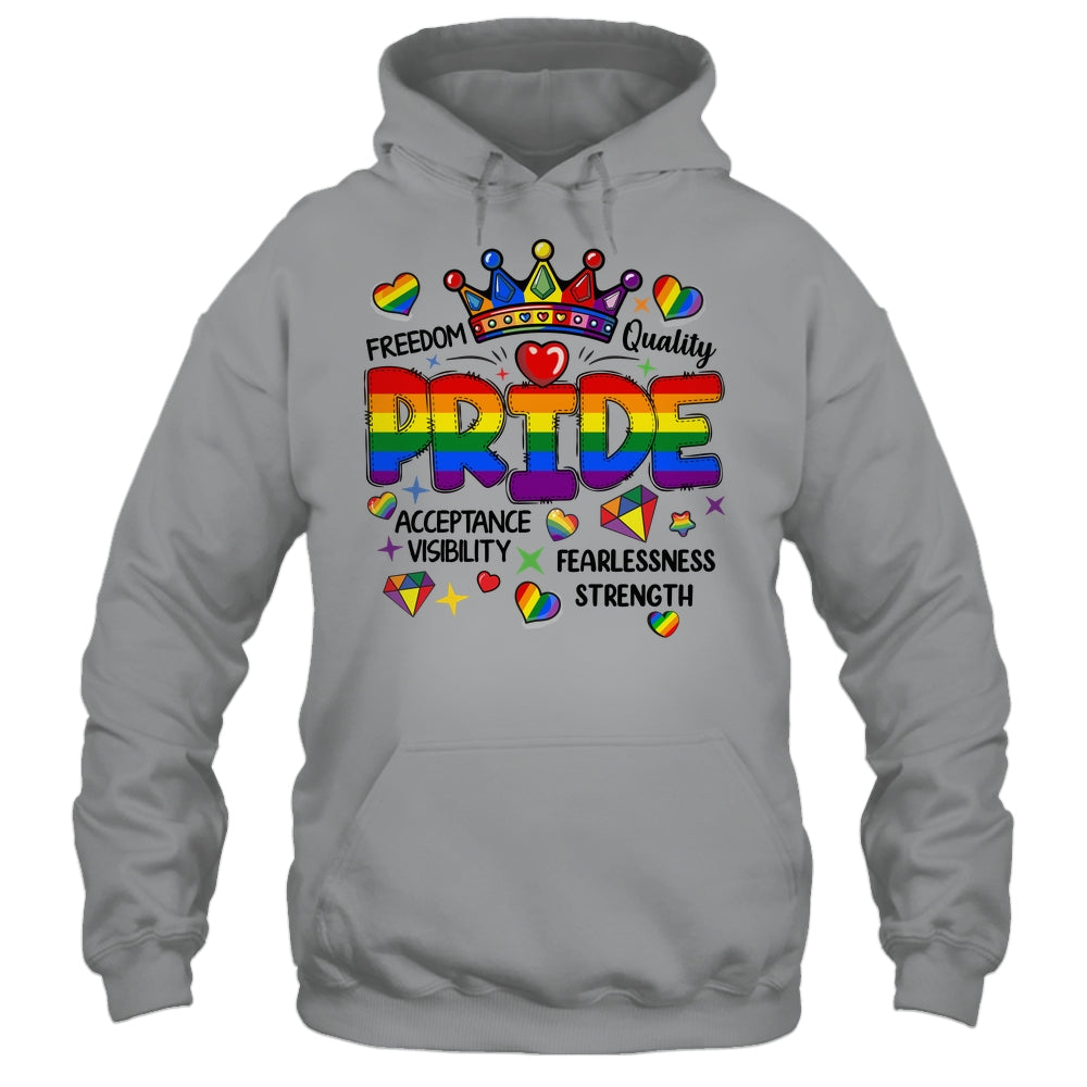 Rainbow LGBT Pride Gay LGBTQ Men Women Equality Freedom Shirt & Tank Top | siriusteestore