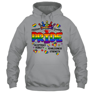 Rainbow LGBT Pride Gay LGBTQ Men Women Equality Freedom Shirt & Tank Top | siriusteestore