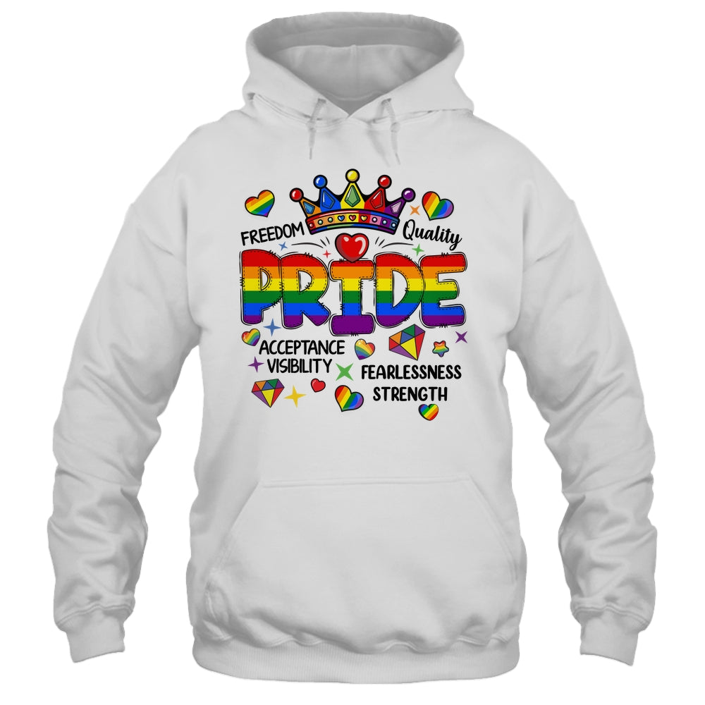 Rainbow LGBT Pride Gay LGBTQ Men Women Equality Freedom Shirt & Tank Top | siriusteestore