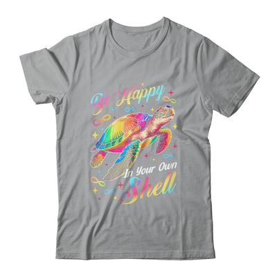 Rainbow Turtle Be Happy In Your Own Shell Autism Boys Girls Shirt & Hoodie | siriusteestore