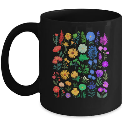 Rainbow Wildflower LGBT Gay Lesbian Pride Month LGBTQ Mug | siriusteestore