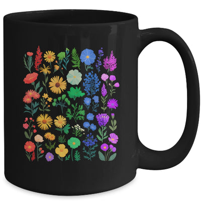 Rainbow Wildflower LGBT Gay Lesbian Pride Month LGBTQ Mug | siriusteestore