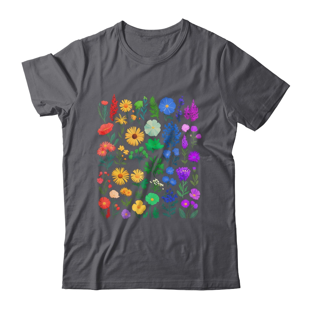 Rainbow Wildflower LGBT Gay Lesbian Pride Month LGBTQ Shirt & Tank Top | siriusteestore