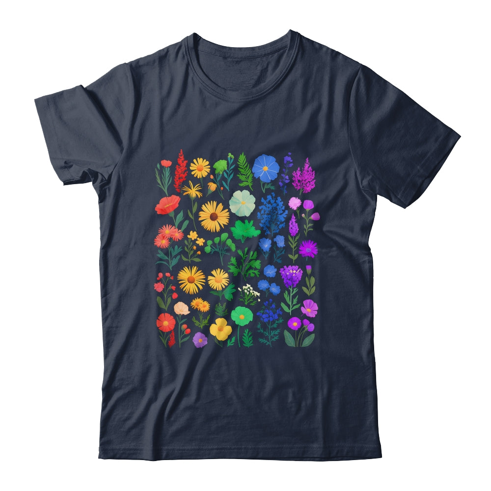Rainbow Wildflower LGBT Gay Lesbian Pride Month LGBTQ Shirt & Tank Top | siriusteestore