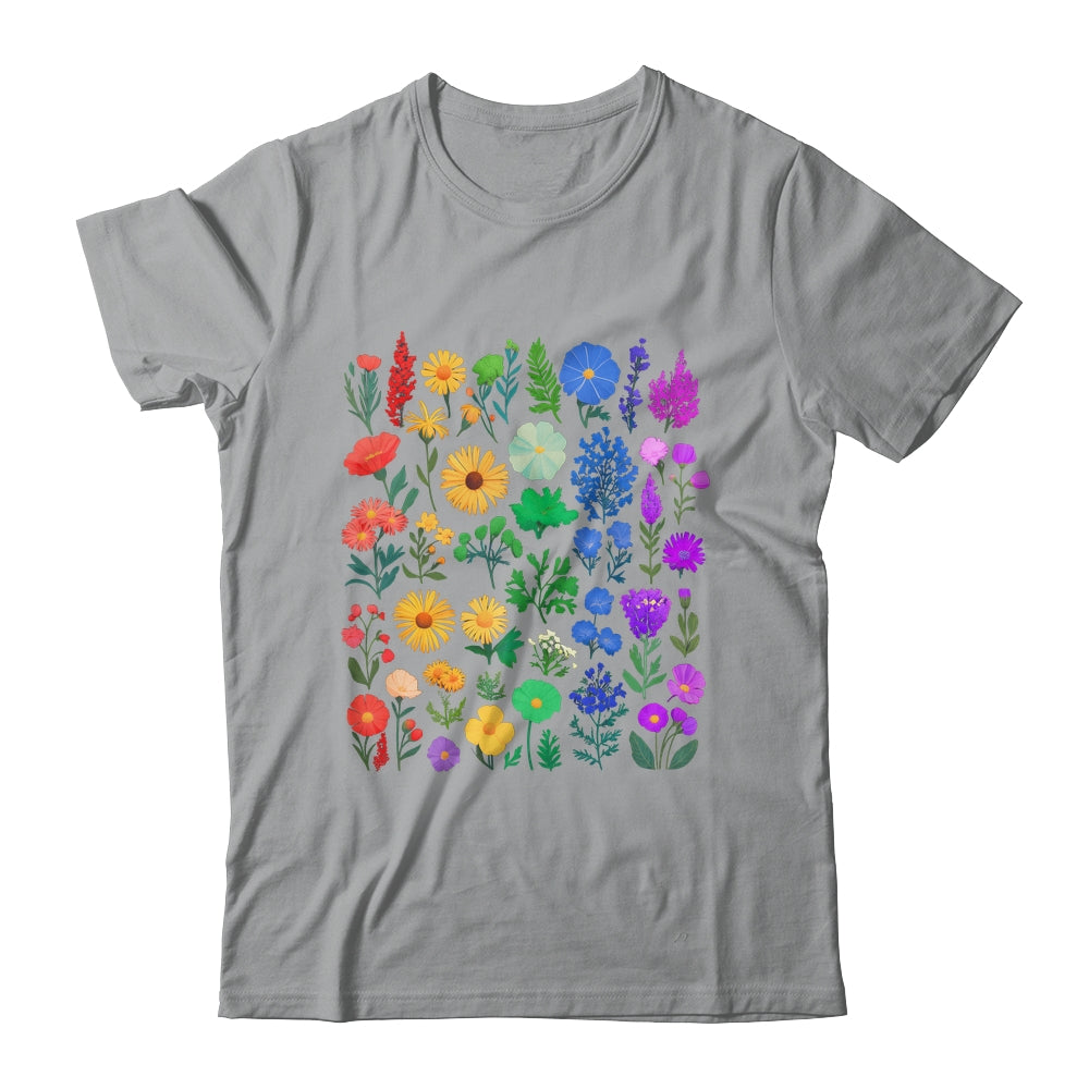 Rainbow Wildflower LGBT Gay Lesbian Pride Month LGBTQ Shirt & Tank Top | siriusteestore