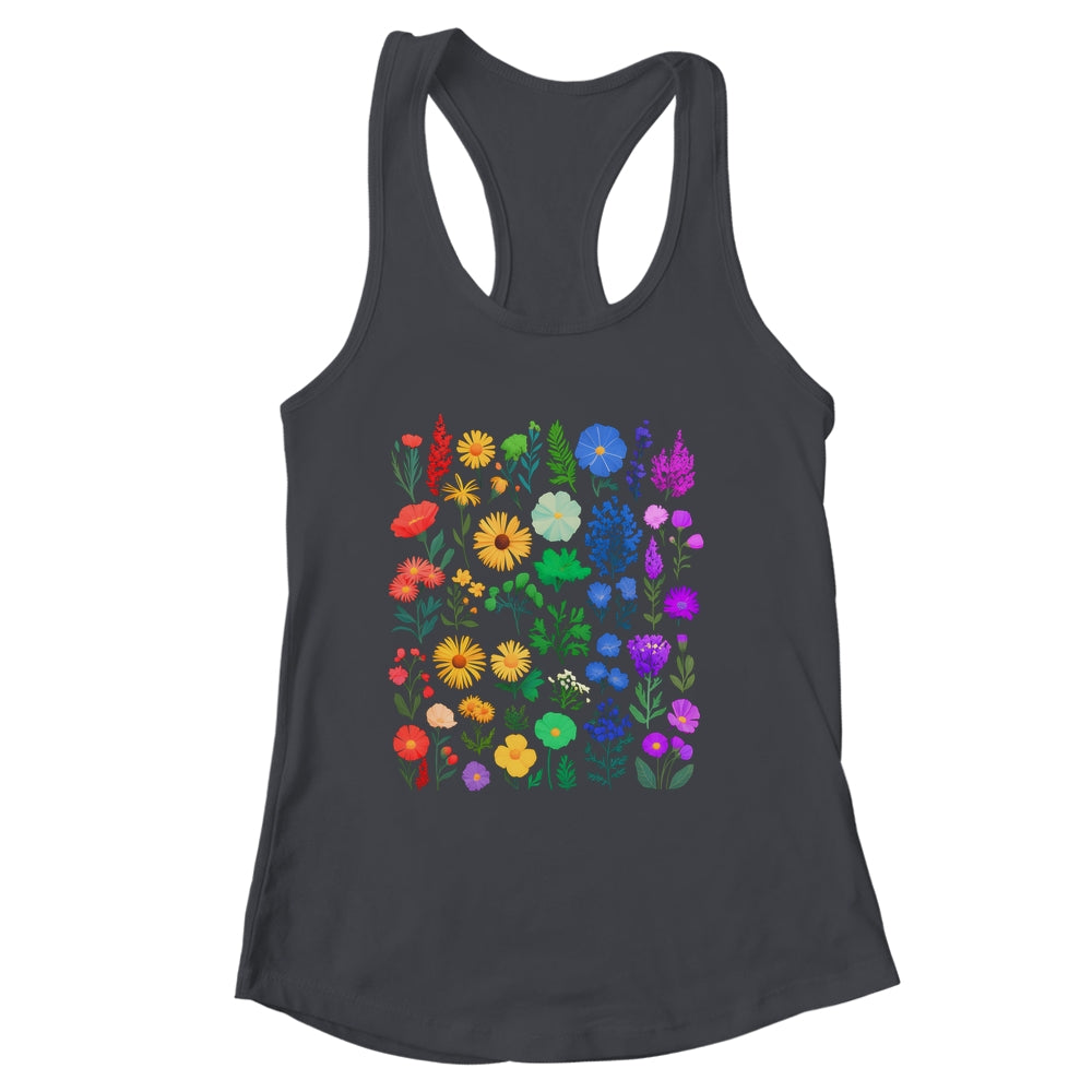 Rainbow Wildflower LGBT Gay Lesbian Pride Month LGBTQ Shirt & Tank Top | siriusteestore