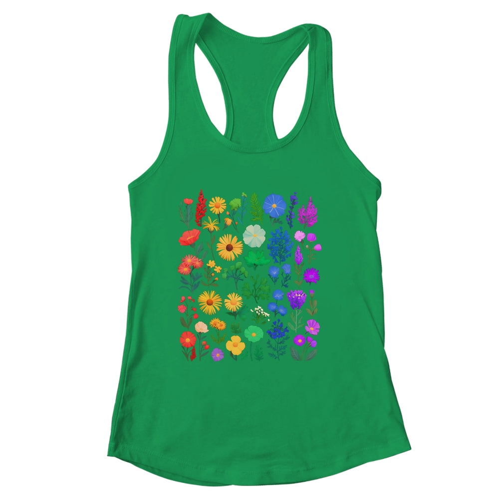 Rainbow Wildflower LGBT Gay Lesbian Pride Month LGBTQ Shirt & Tank Top | siriusteestore