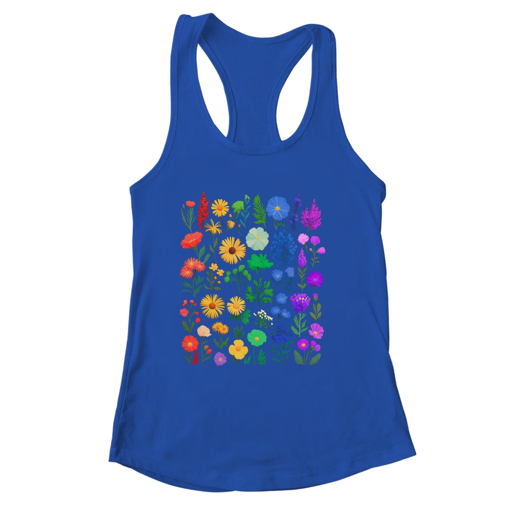 Rainbow Wildflower LGBT Gay Lesbian Pride Month LGBTQ Shirt & Tank Top | siriusteestore