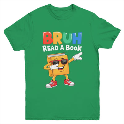 Read A Book BRUH Funny Dabbing Book Teacher Students Reading Youth Shirt | siriusteestore